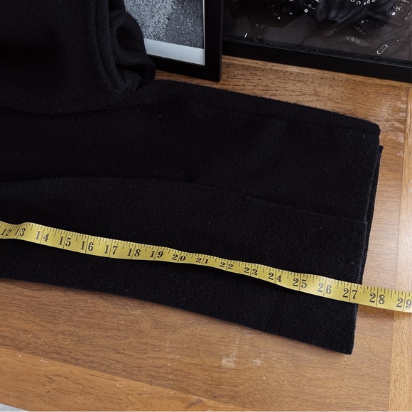 BLACK DROP SLEEVE STRUCTURED ZARA SWEATER TOP #0328 - Picture 7 of 8